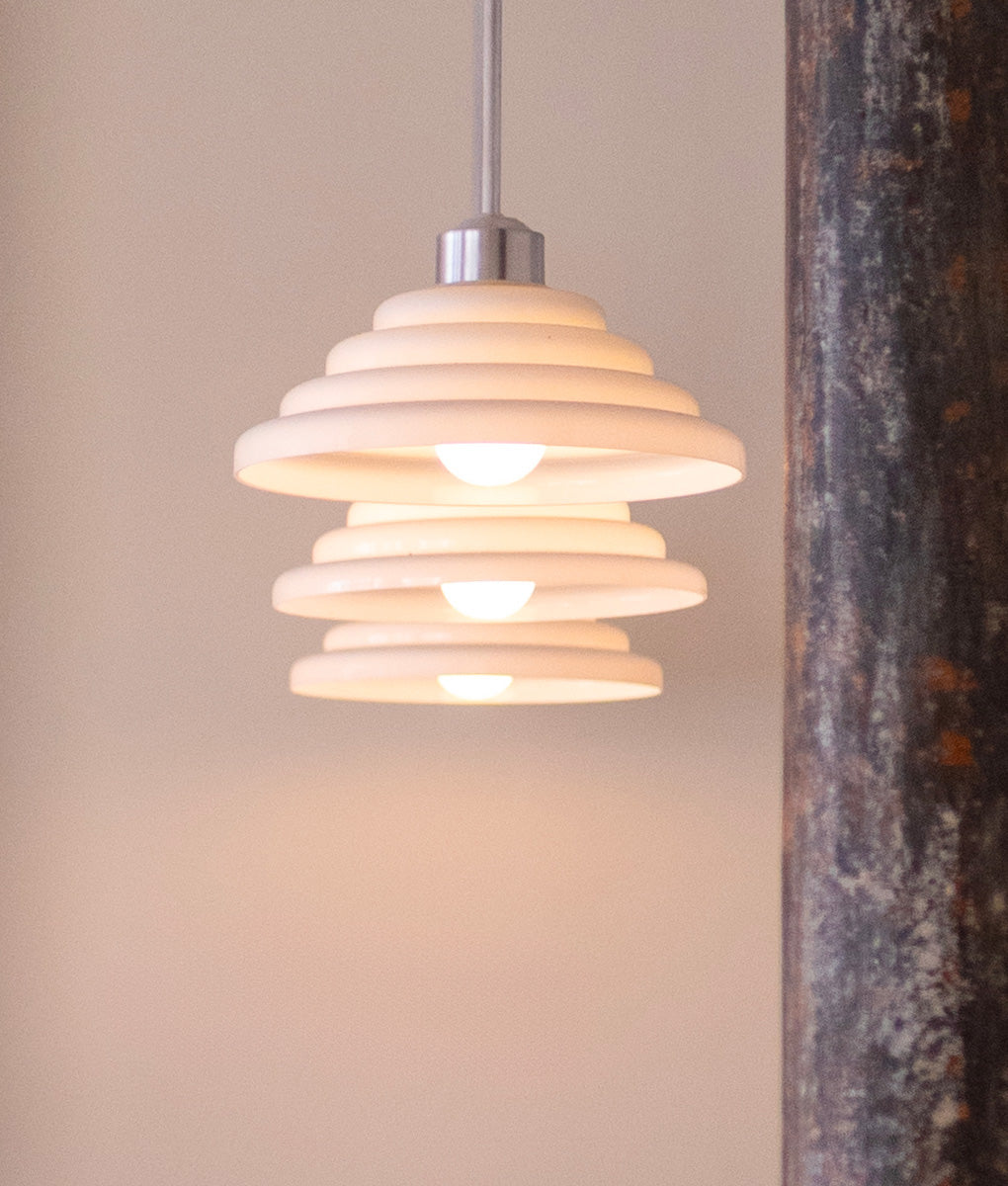 La Quincaillerie moderne - suspension "Bistro" aluminium brossé, Anneaux I