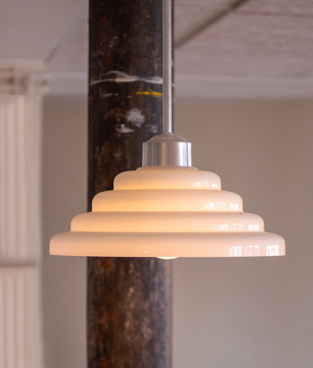La Quincaillerie moderne - suspension "Bistro" aluminium brossé, Anneaux I