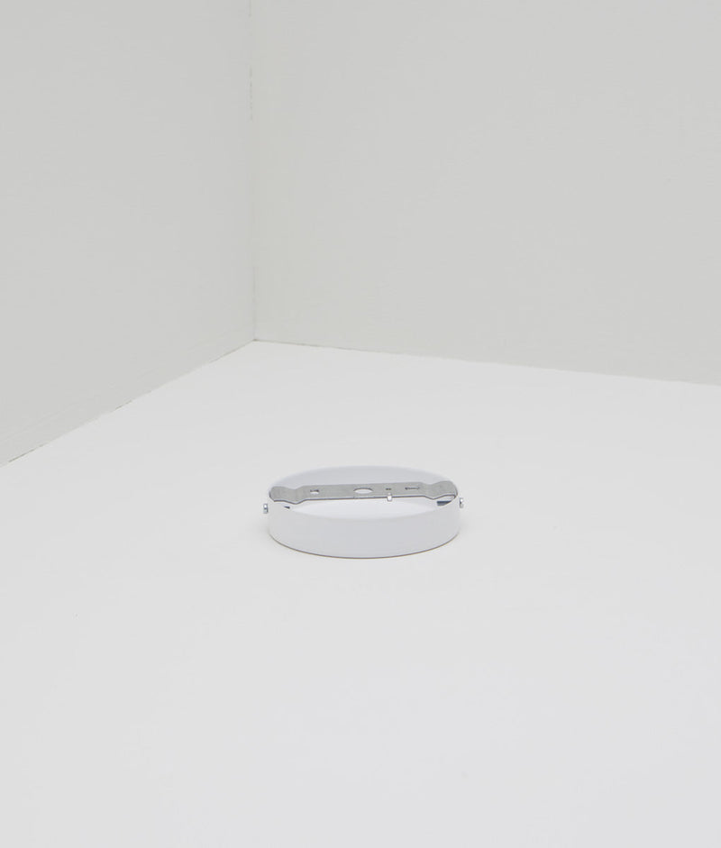 Pavillon en métal blanc sortie simple - système de fixation