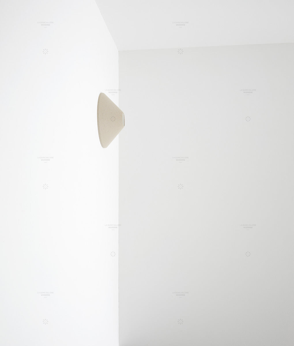 Porte-ampoule "Aimé", écru, petit-modèle