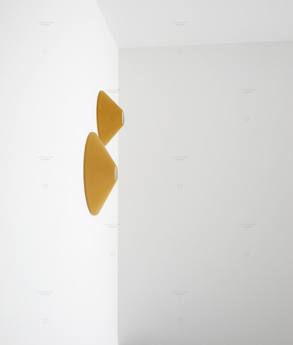 Porte-ampoule "Aimé", ocre, petit-modèle, grand-modèle