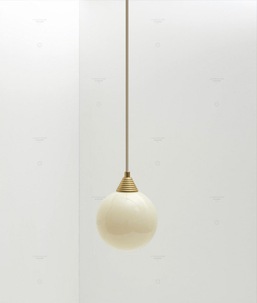 Suspension "Babel", verrerie satinée crème, la Quincaillerie moderne