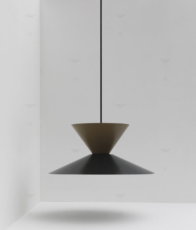 La Quincaillerie moderne- Suspension "Belle de nuit" aluminium brossé
