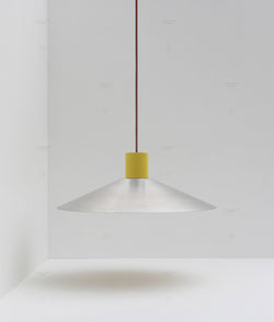 La Quincaillerie moderne- Suspension "Belle de nuit" évasée en aluminium brossé