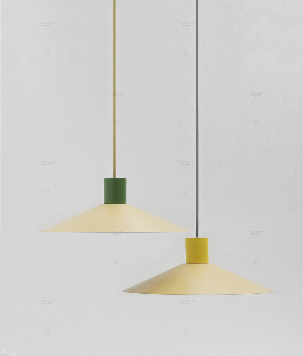 Suspension évasée "Belle de nuit", grand modèle, beige - La Quincaillerie moderne