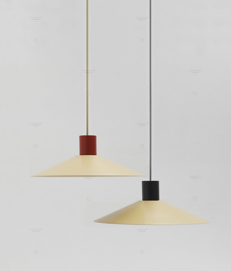 Suspension évasée "Belle de nuit", grand modèle, beige - La Quincaillerie moderne