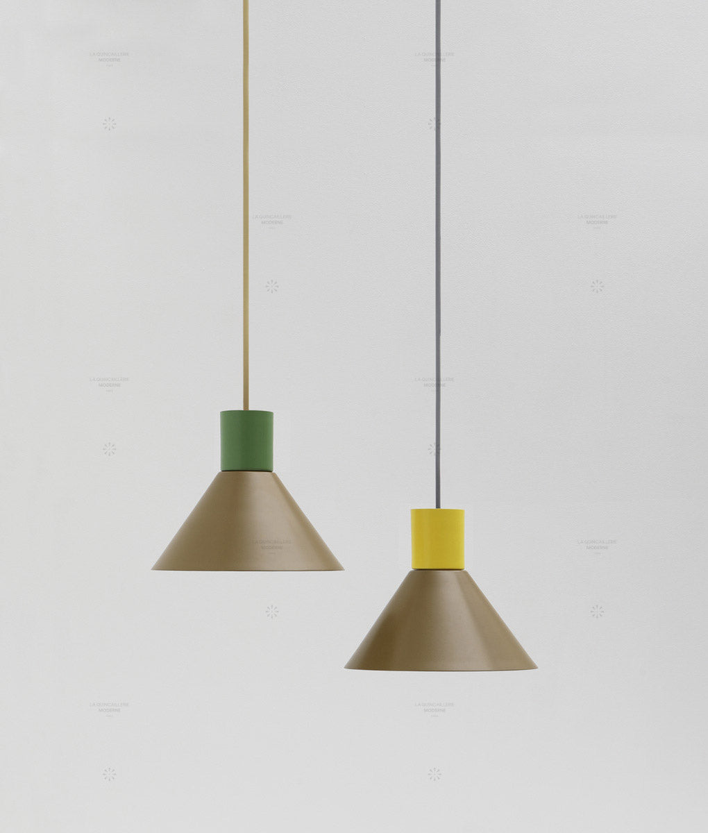 Suspensions coniques "Belle de nuit", suspensions en métal peint - La Quincaillerie moderne