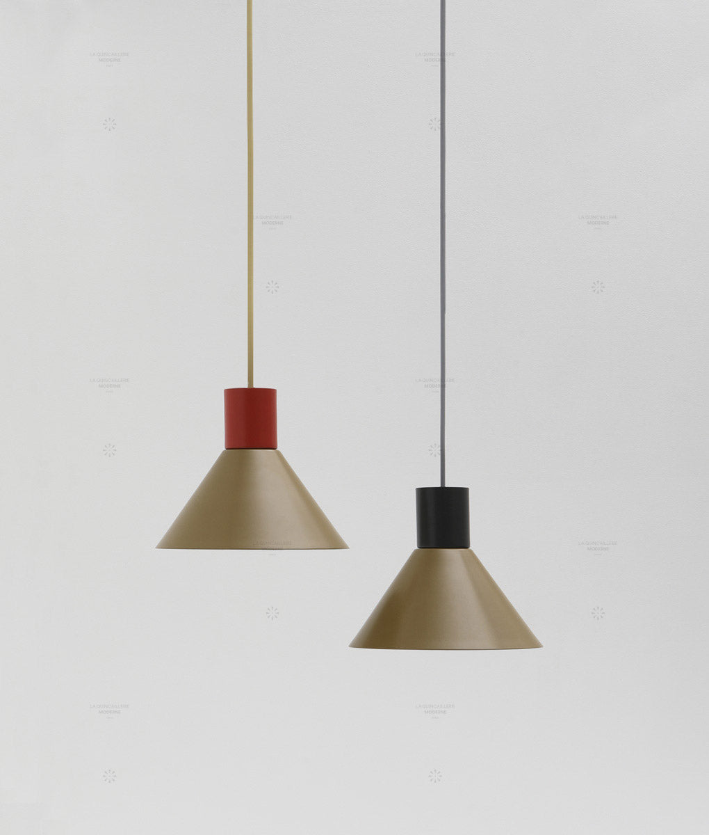 Suspensions coniques "Belle de nuit", suspensions en métal peint - La Quincaillerie moderne