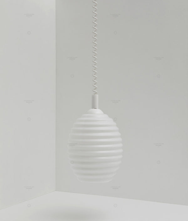 Suspension monte et baisse "Coup de fil", modèle III, câble blanc