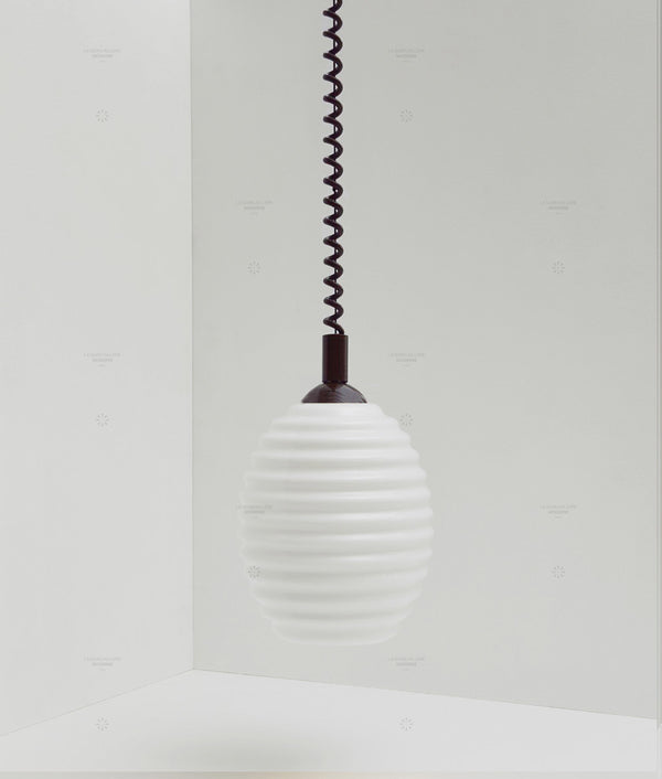 Suspension monte et baisse "Coup de fil", modèle III, câble marron