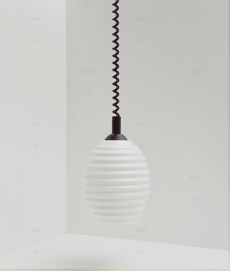 Suspension monte et baisse "Coup de fil", modèle III, câble marron