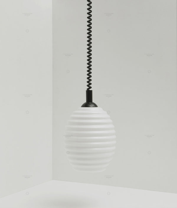 Suspension monte et baisse "Coup de fil", modèle III, câble noir