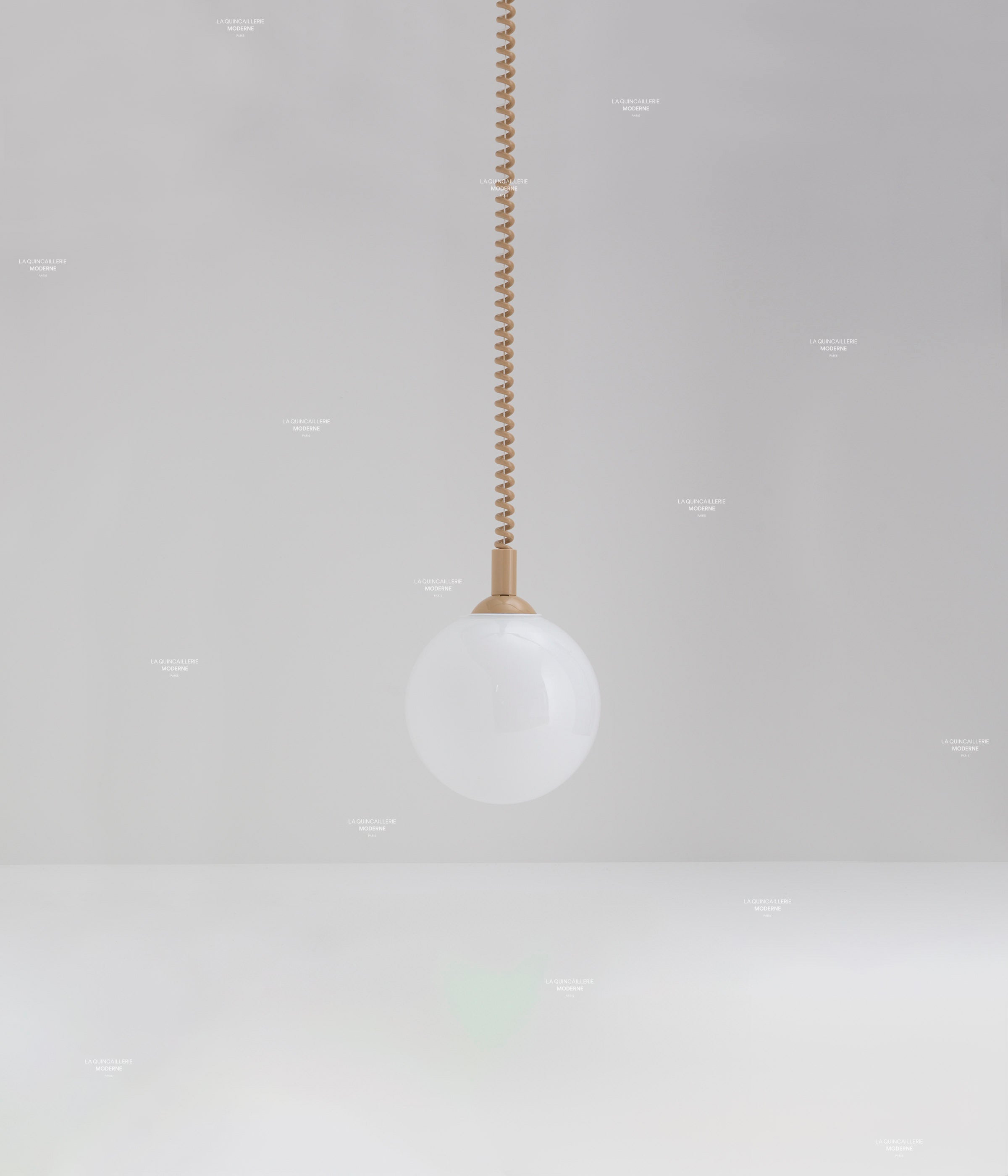 Suspension monte et baisse "Coup de fil", grand globe - ø 20 cm
