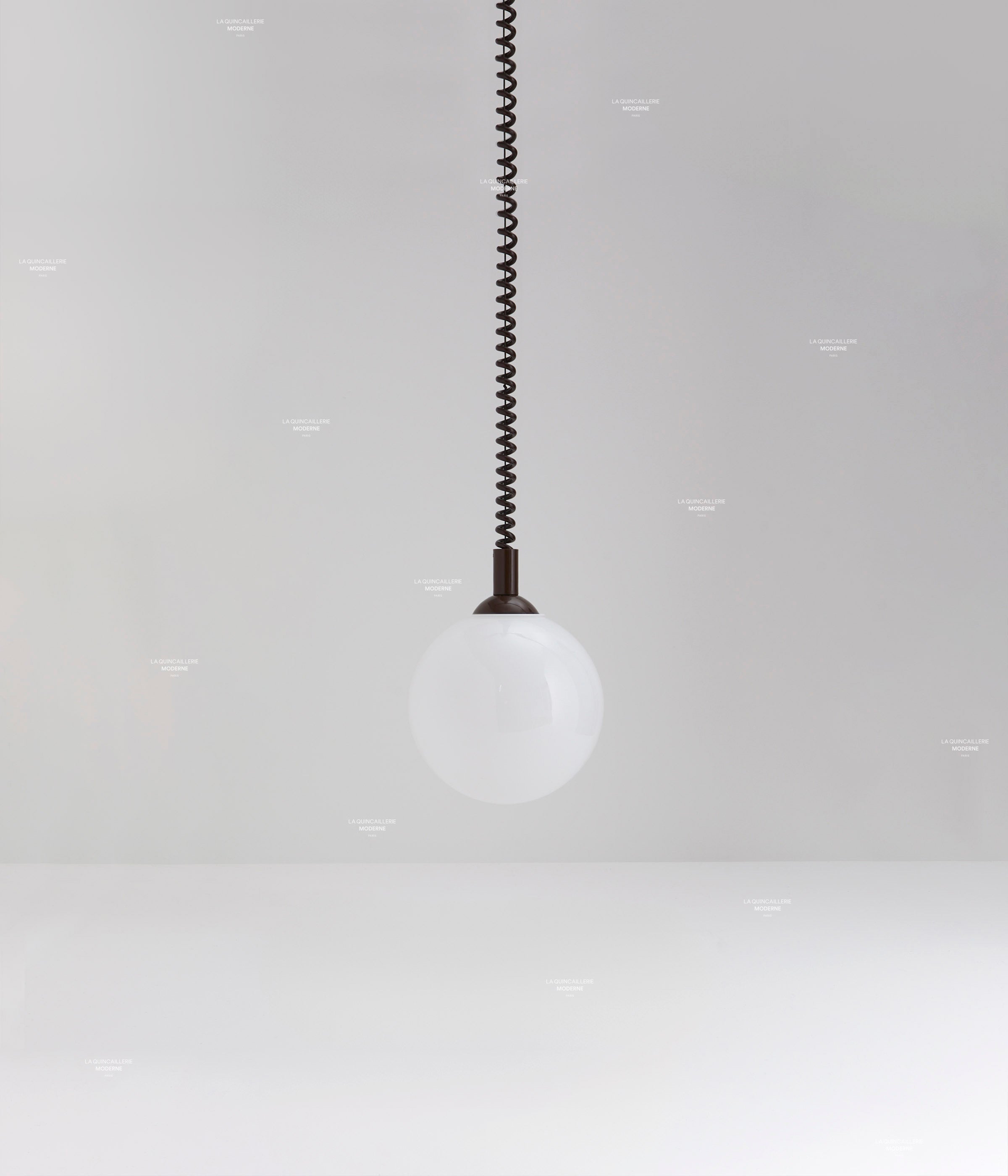 Suspension monte et baisse "Coup de fil", grand globe - ø 20 cm