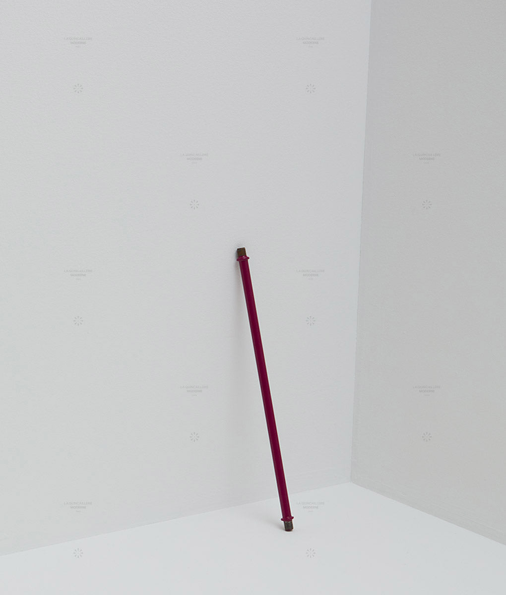 La Quincaillerie moderne - Tube lisse en métal prune, extrémités filetées,40cm