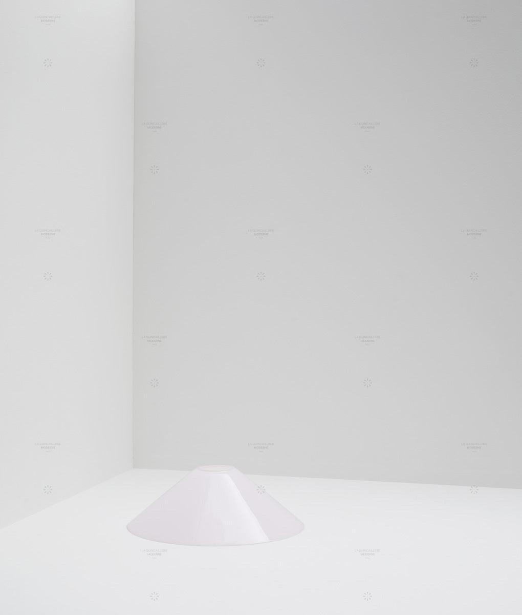 Verrerie conique à suspendre en opaline, sans col, petit modèle