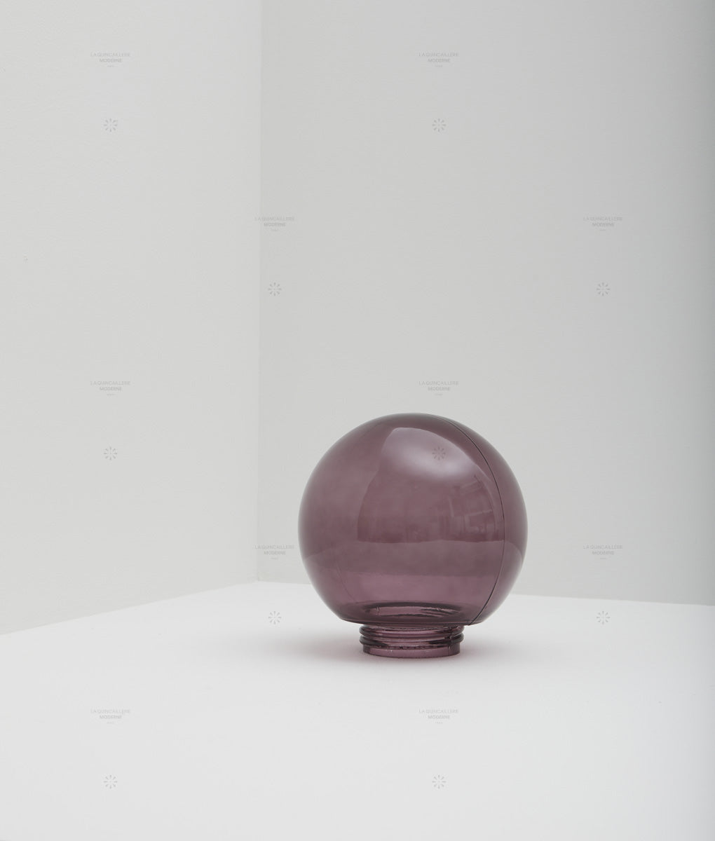 Verrerie boule à visser en verre transparent, filetage ø 84,5 mm