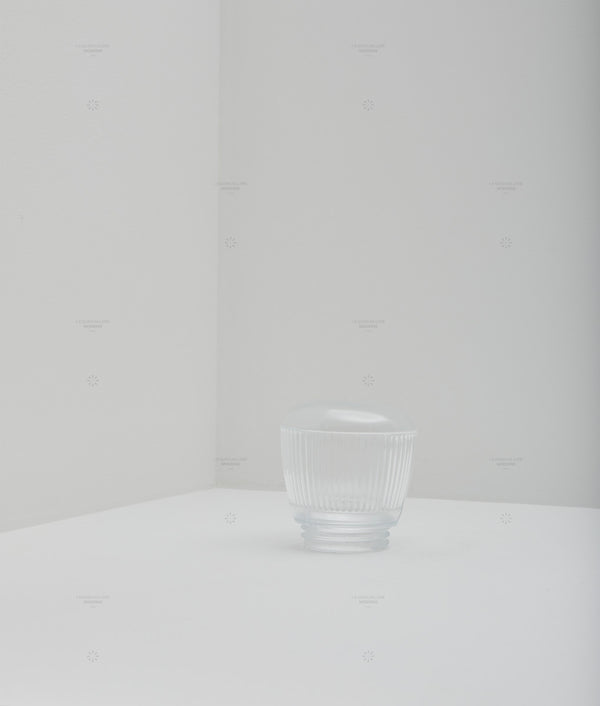 La Quincaillerie moderne - Verrerie à visser transparente cannelures latérales légères , filetage ø 84,5 mm