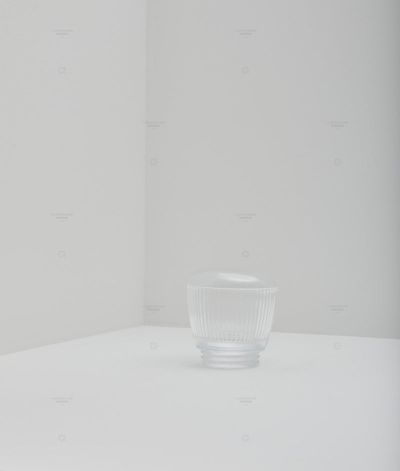 La Quincaillerie moderne - Verrerie à visser transparente cannelures latérales légères , filetage ø 84,5 mm