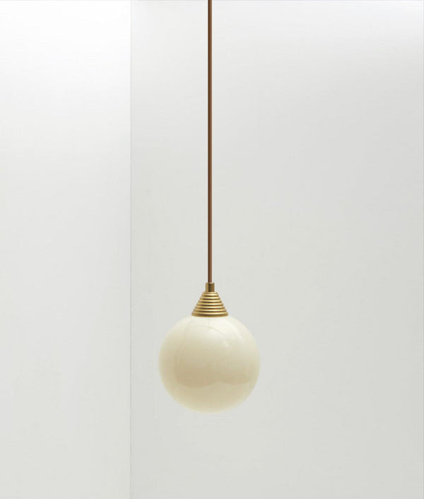 Suspension "Babel", verrerie satinée crème, la Quincaillerie moderne