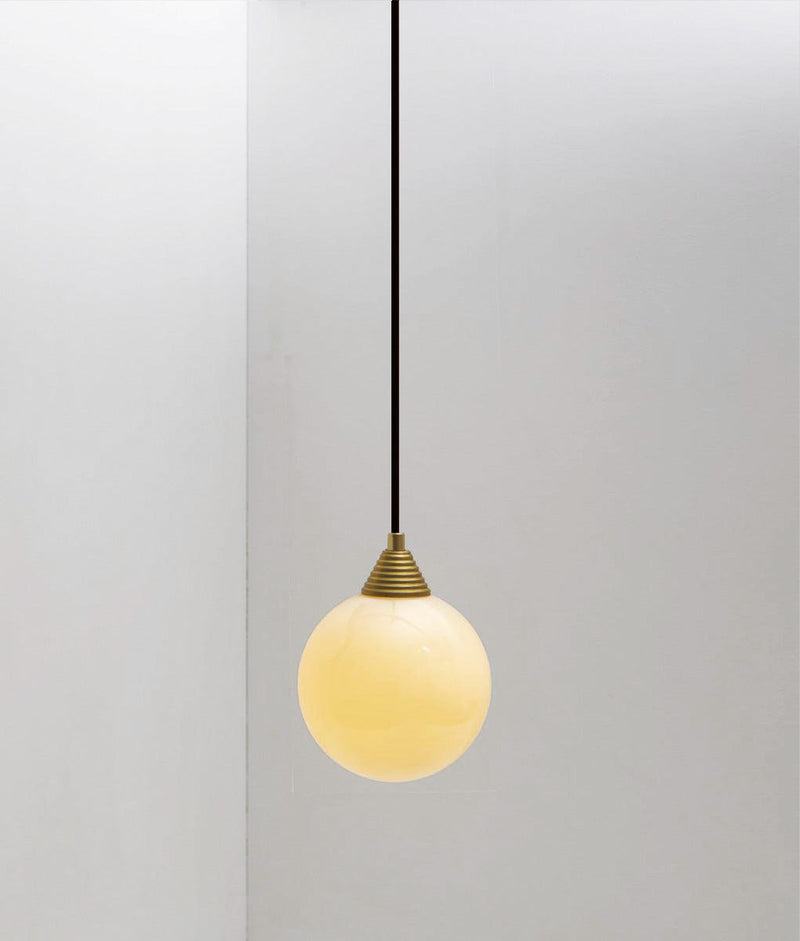 Suspension "Babel", verrerie satinée crème, la Quincaillerie moderne