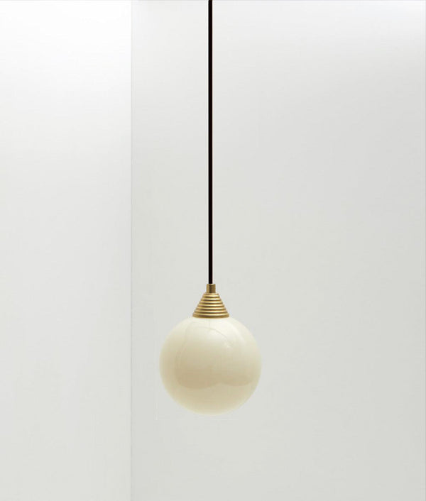 Suspension "Babel", verrerie satinée crème, la Quincaillerie moderne