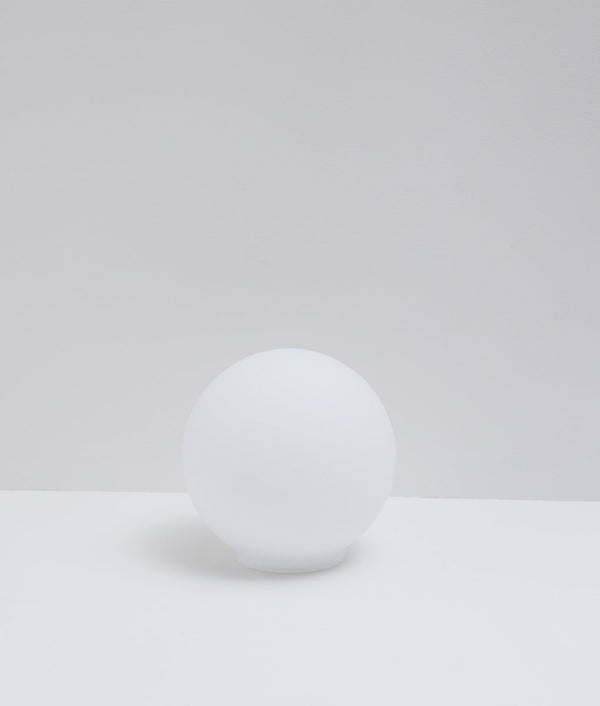 Verrerie boule à visser en opaline, filetage ø 99 mm