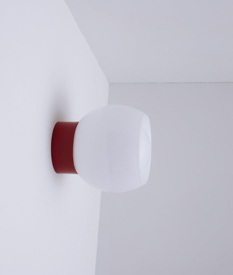 Applique "Bauhaus", verrerie corolle satinée - La Quincaillerie moderne