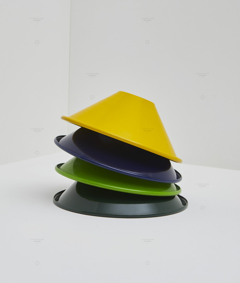 Coloris des abat-jour - Plafonniers "Atelier" coniques en  métal émaillé