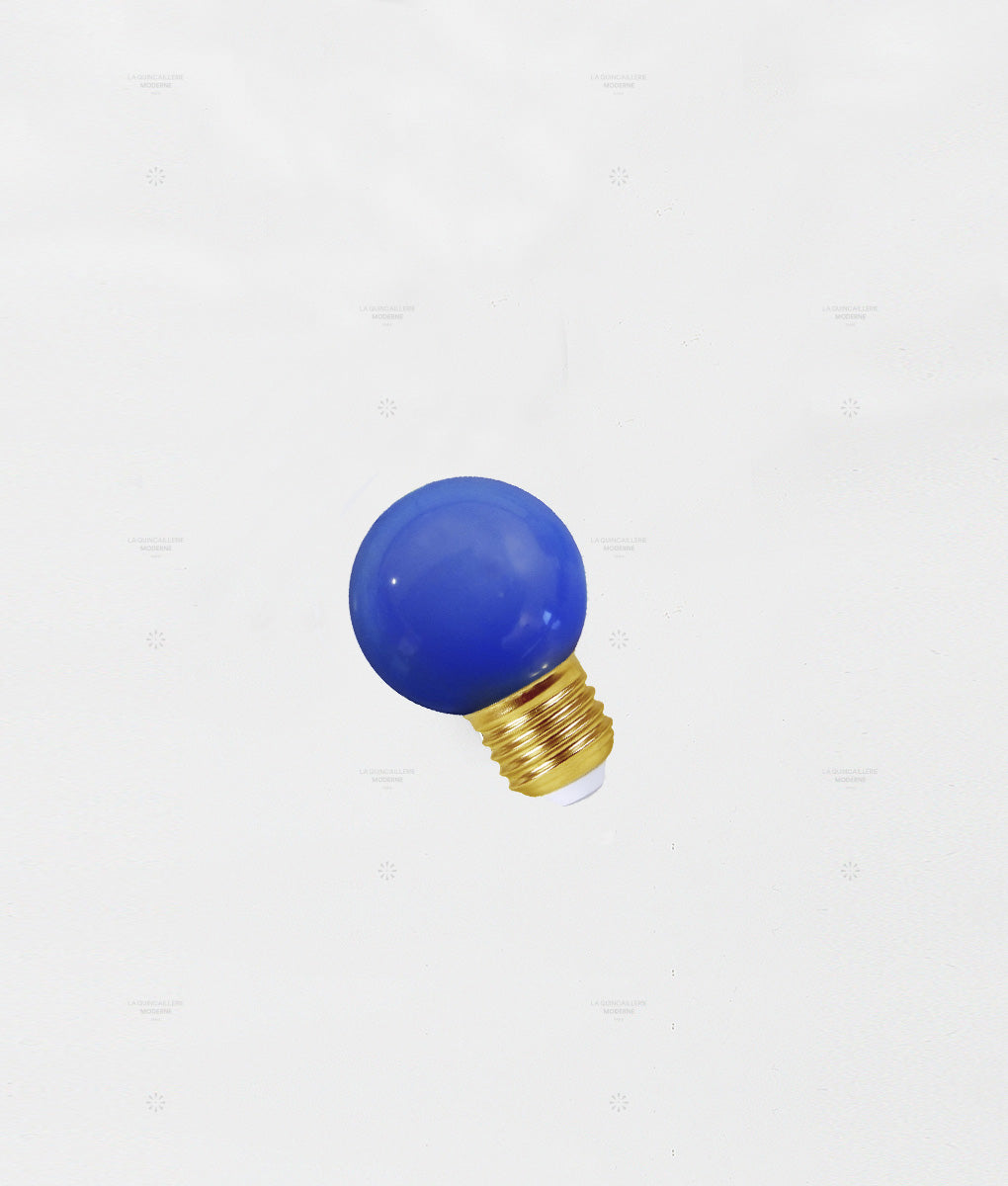 Ampoule LED E14 G45 bleue, guinguette, ping pong