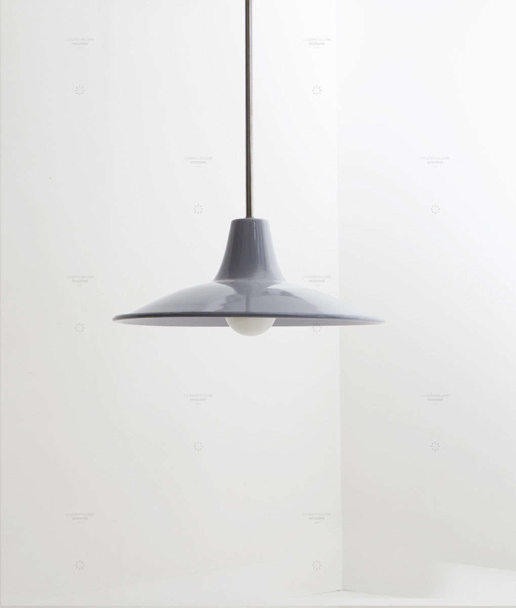 Lustre "Élémentaire" métal, gris souris, petit