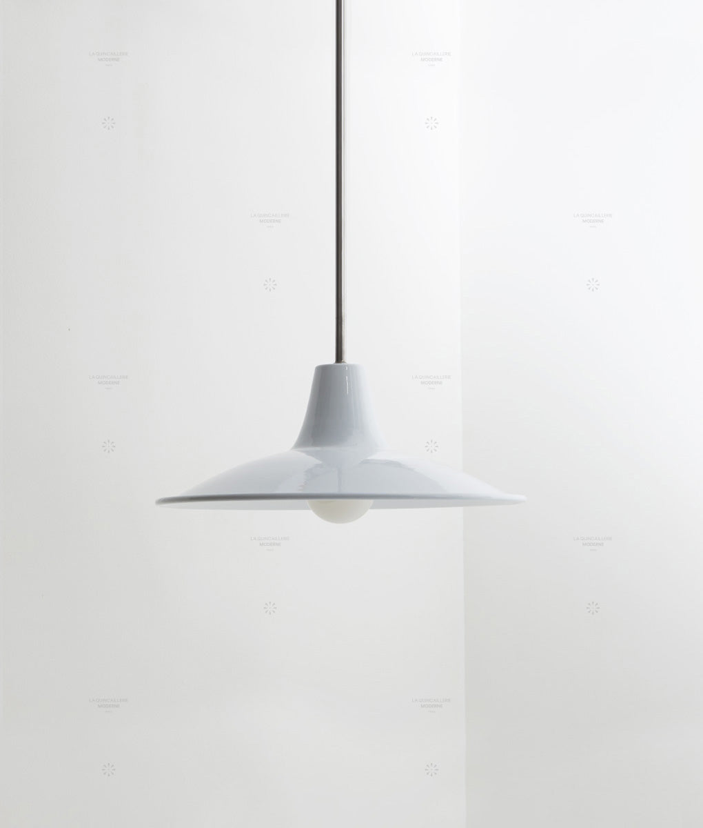 Lustre "Élémentaire" métal, blanc, moyen