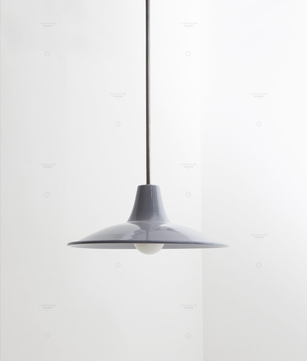 Lustre "Élémentaire" métal, gris souris, grand