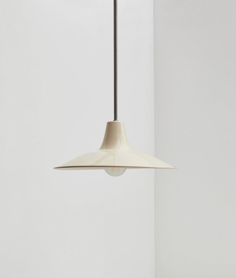 Lustre "Élémentaire" métal, crème, moyen