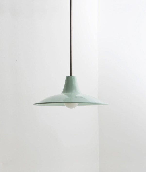 Lustre "Élémentaire" métal, vert pastel, moyen