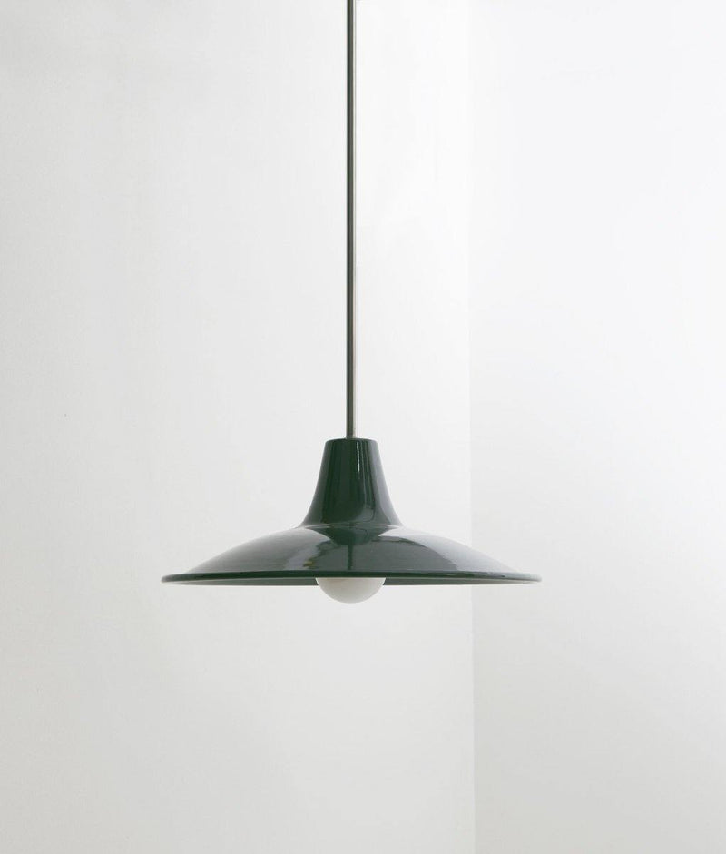 Lustre "Élémentaire" métal, vert profond, grand