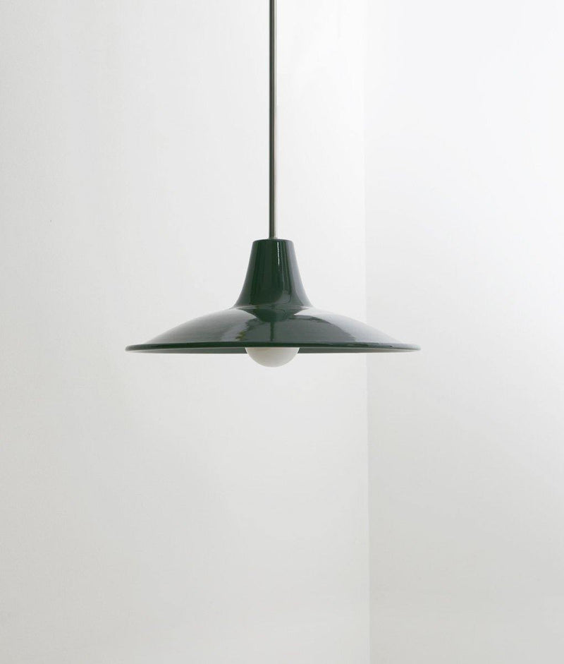 Lustre "Élémentaire" métal, vert profond, petit