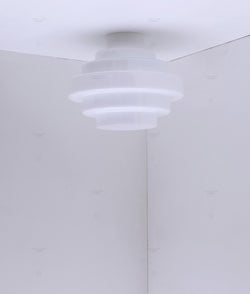 La Quincaillerie moderne - Plafonnier "En cascade", blanc opaline blanche