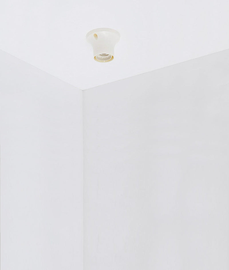 Porte-ampoule mural droit blanc - La Quincaillerie moderne