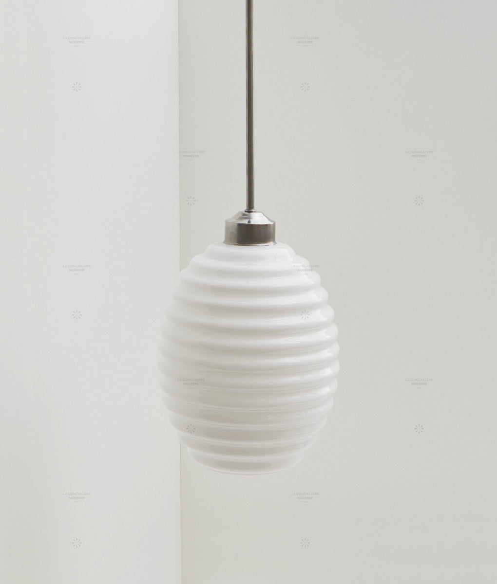 Suspension "Bistro", verrerie "Anneaux III" satinée, modèle court