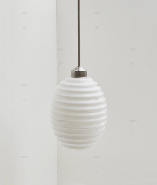 Suspension "Bistro", verrerie "Anneaux III" satinée, modèle court