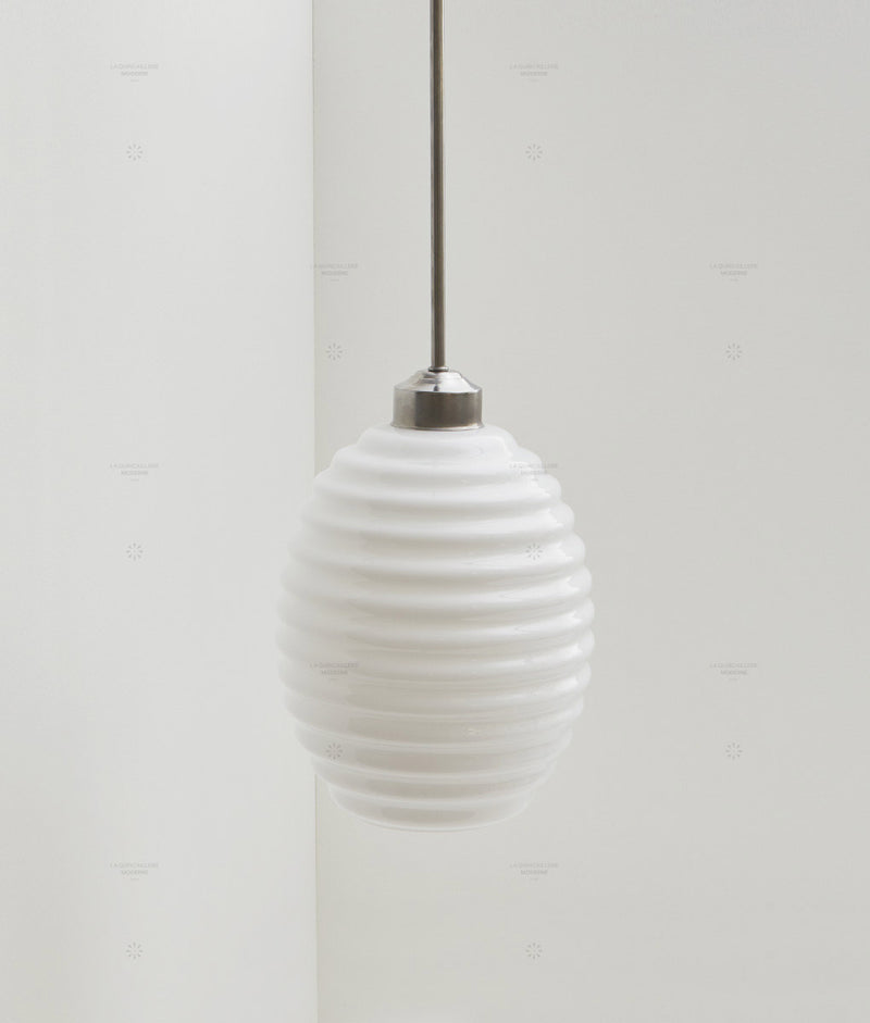 Suspension "Bistro", verrerie "Anneaux III" satinée, modèle court
