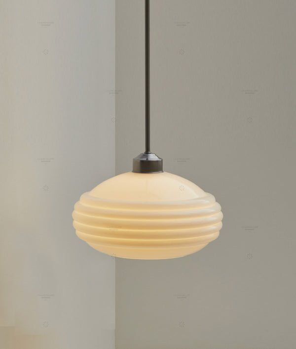Suspension "Bistro", verrerie "Anneaux II" satinée, modèle moyen