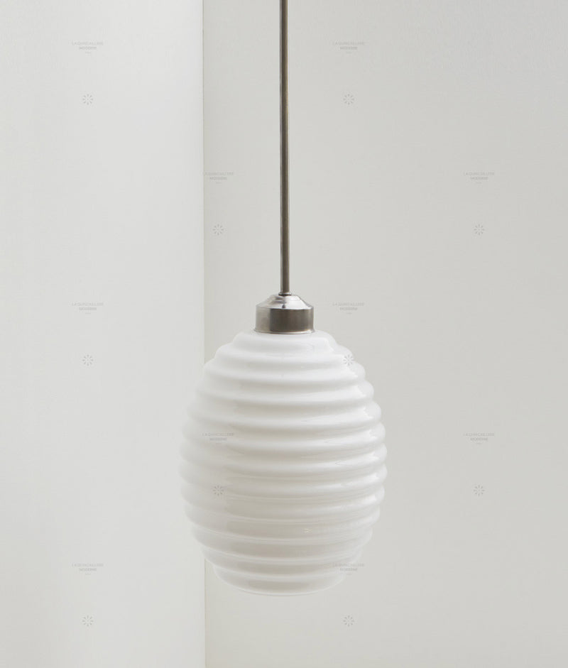 Suspension "Bistro", verrerie "Anneaux III" satinée, modèle moyen