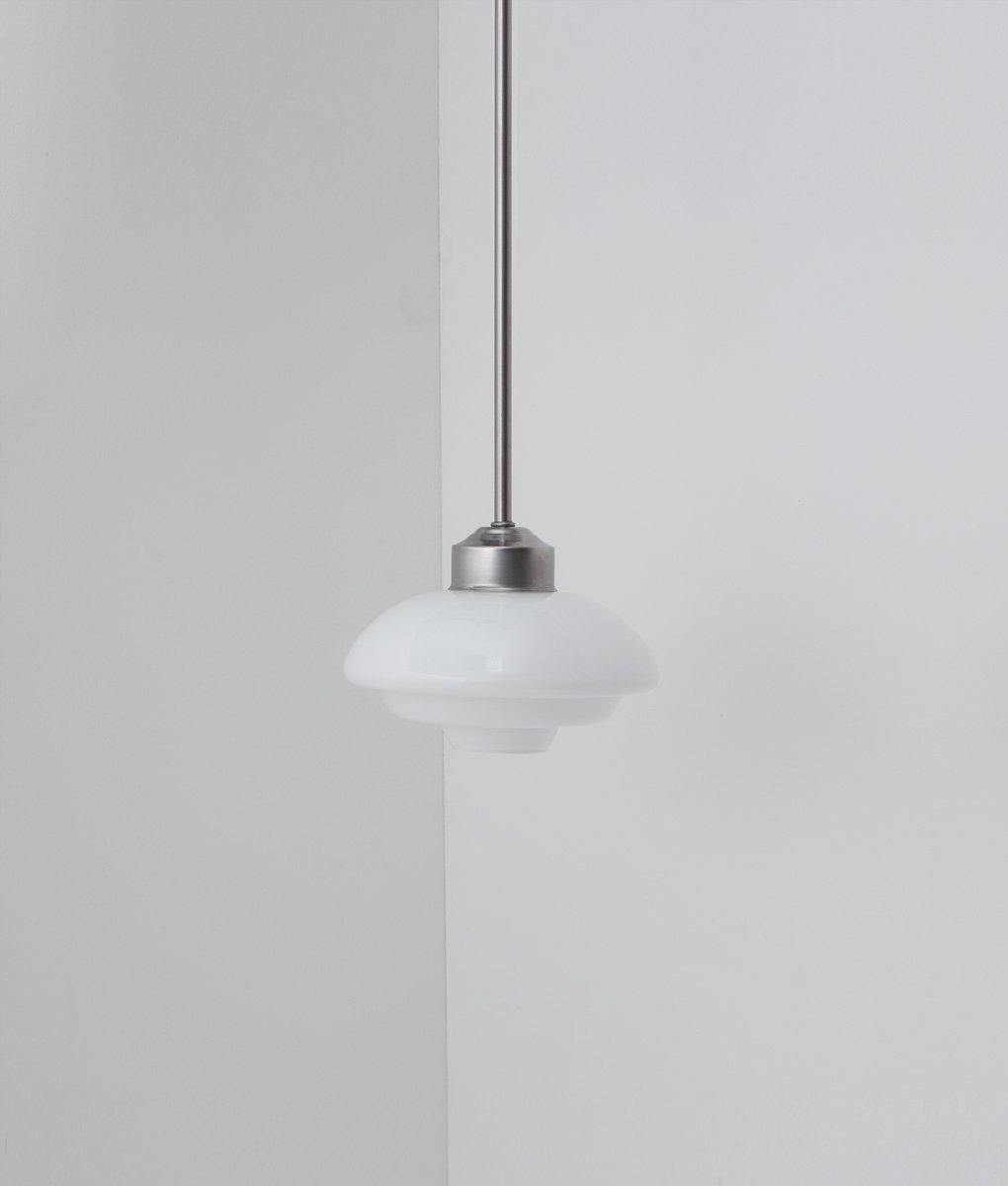 Suspension "Bistro", verrerie en opaline "artichaut", modèle moyen
