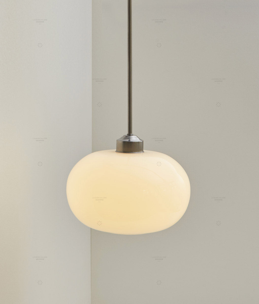 Suspension "Bistro", verrerie "Nuage" satinée - La Quincaillerie moderne