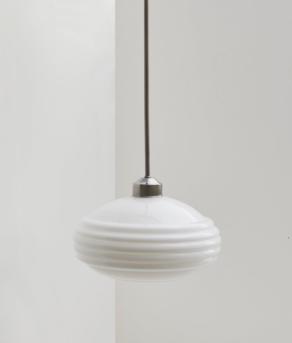 Suspension "Bistro", verrerie "Anneaux II" satinée, modèle long