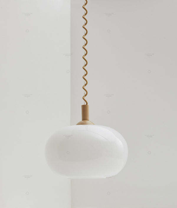 Suspension monte et baisse "Coup de fil", modèle IV, câble beige