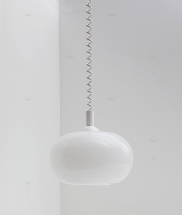 Suspension monte et baisse "Coup de fil", modèle IV, câble blanc