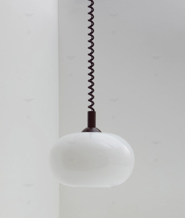 Suspension monte et baisse "Coup de fil", modèle IV, câble marron